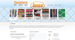 Desktop Screenshot of lenora.com.pl